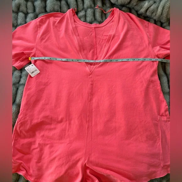 FREE PEOPLE HOT SHOT TEE ROMPER - Picture 8 of 9